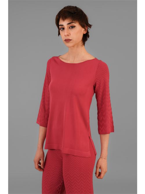 Maglia in viscosa Maida Mila Milano | M1036ROSSO VALENTINO